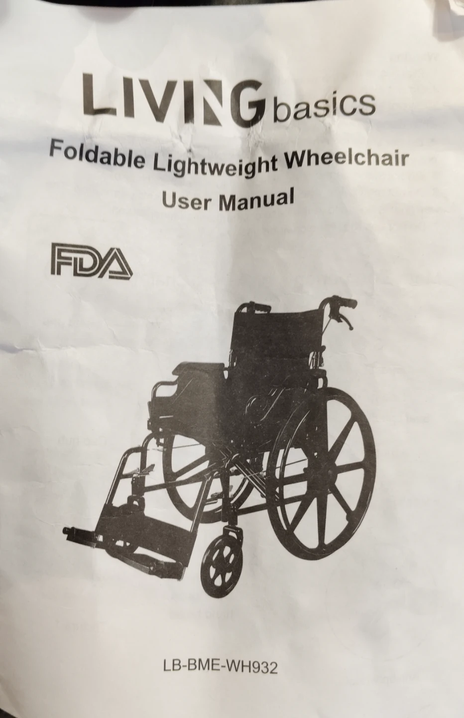 LIVING basics Foldable Lightweight Wheelchair - photo 5