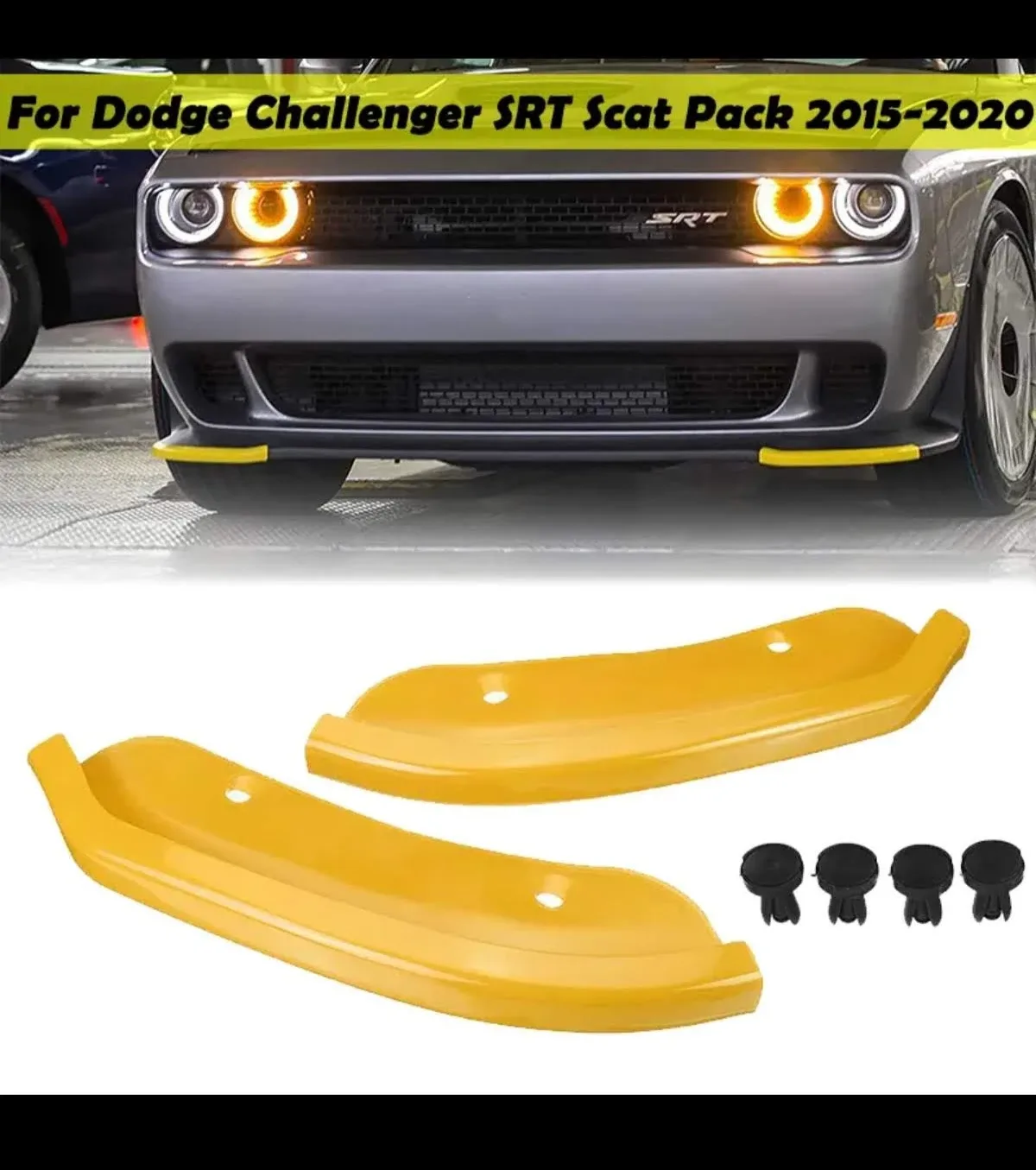 Bumper Lip Splitter for Dodge Challenger SRT Scat Pack 2015-2020