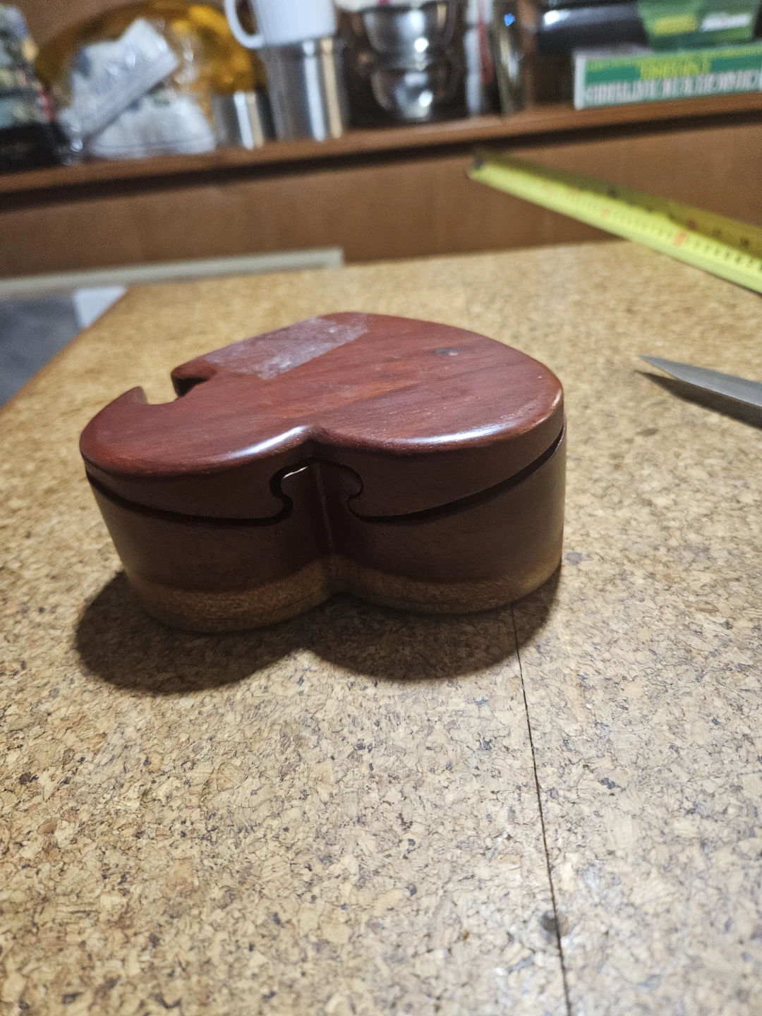 Wooden Heart Puzzle Box - photo 2