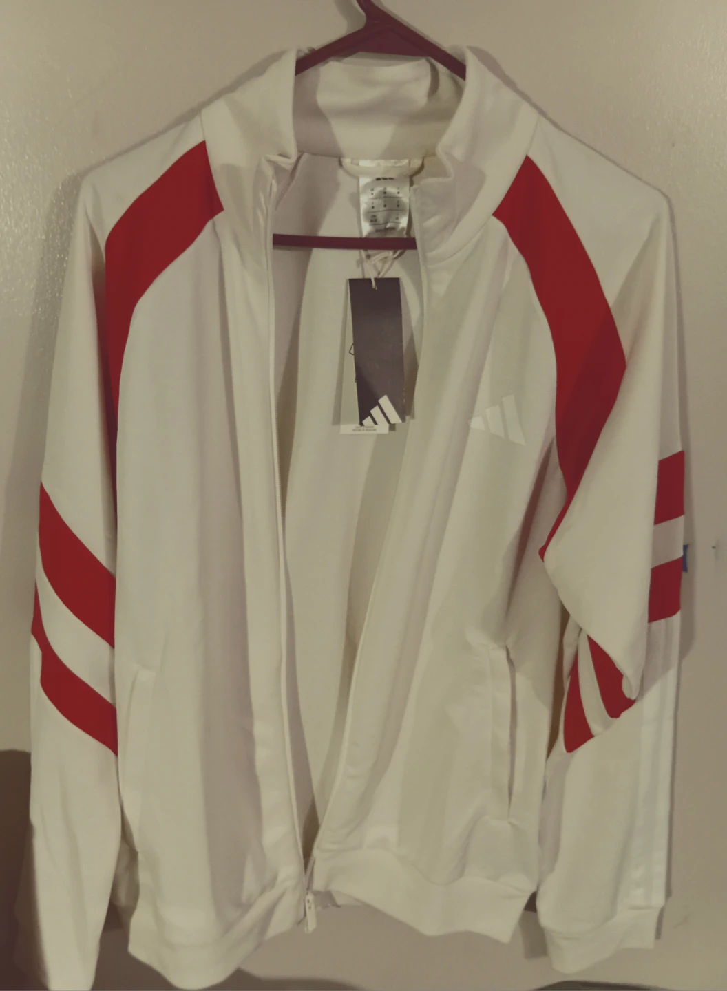Adidas Tiro NP TT Track Tops - White/Red - photo 2