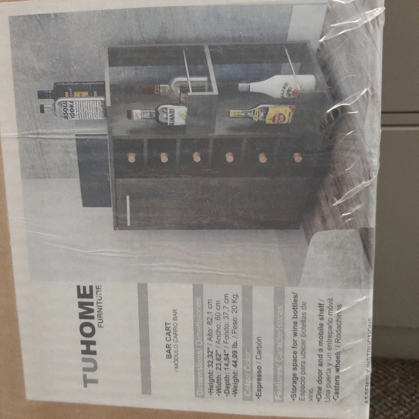 TUHOME Bar Cart - photo 2