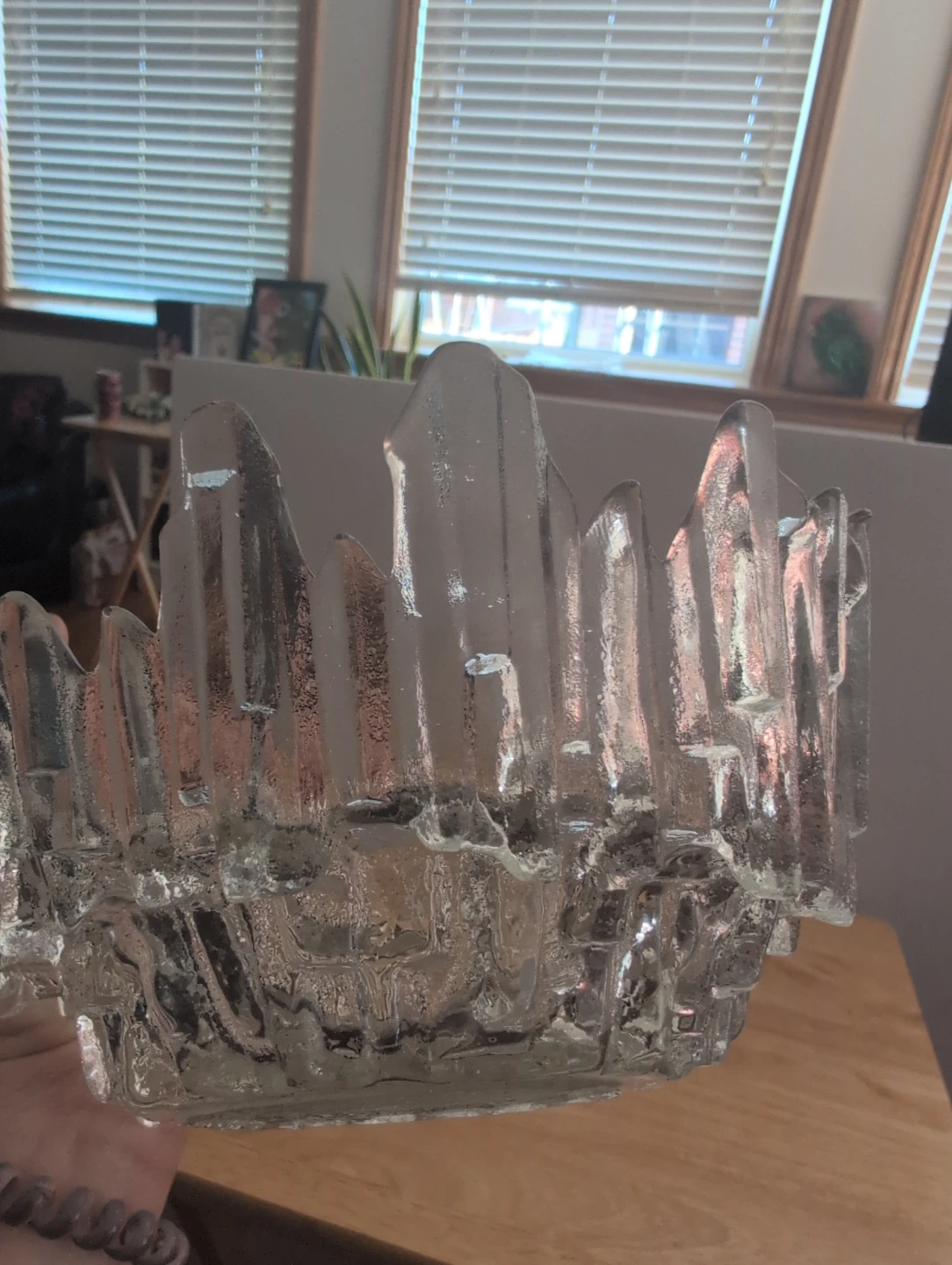 Tauno Wirkkala "Revontulet" ( Northern Lights) ice glass bowl - photo 4