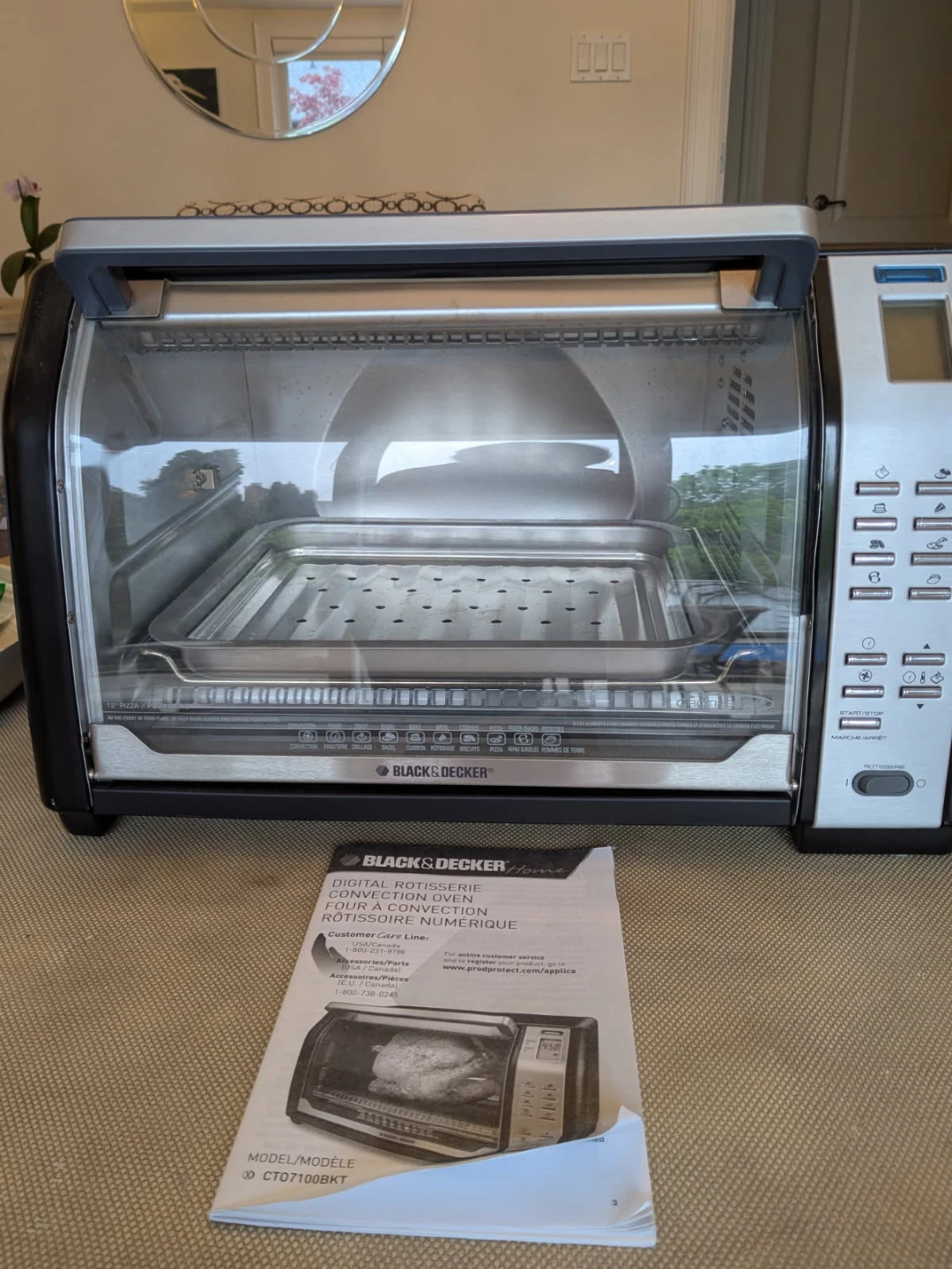 Black & Decker Digital Rotisserie Convection Oven CT07100BKT