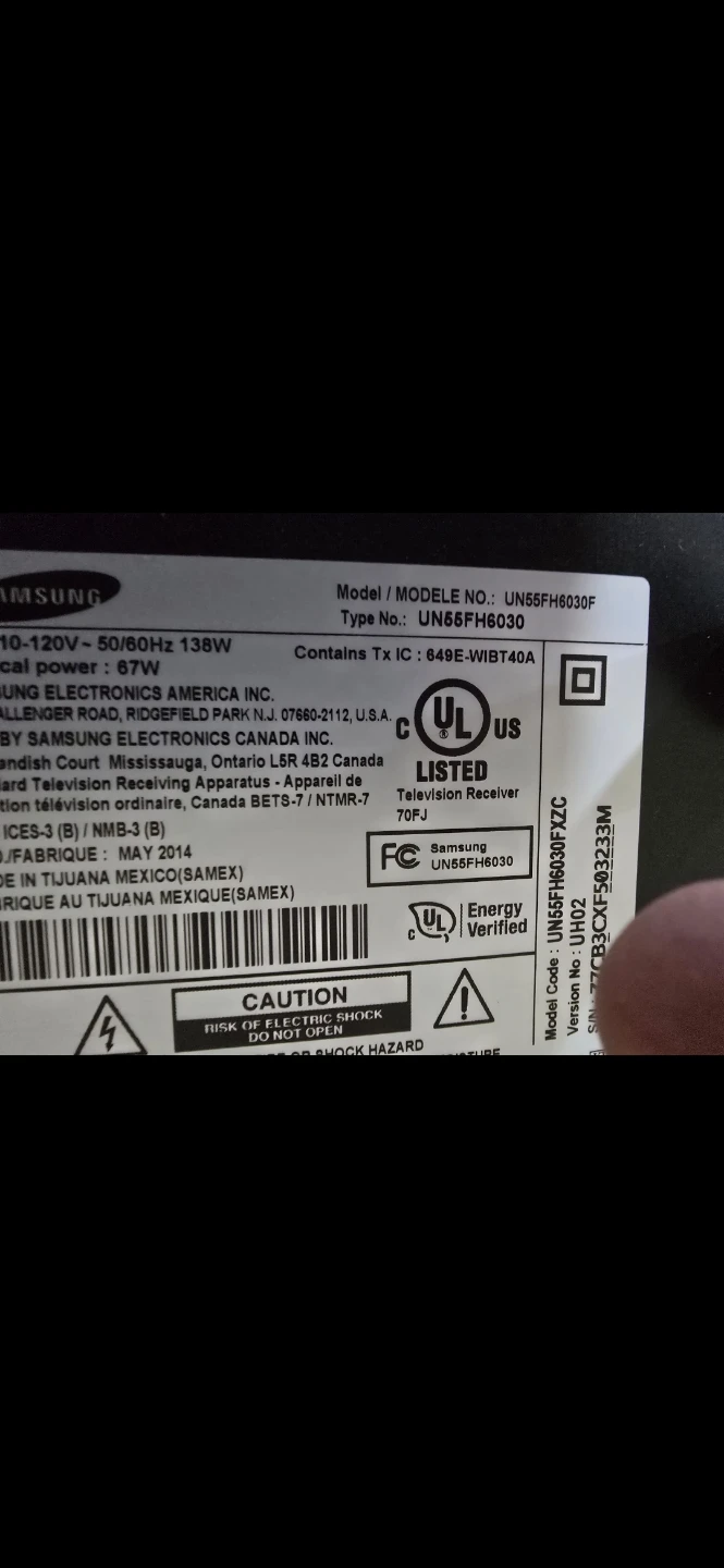 Samsung UN55FH6030F 55-inch LED TV - photo 3