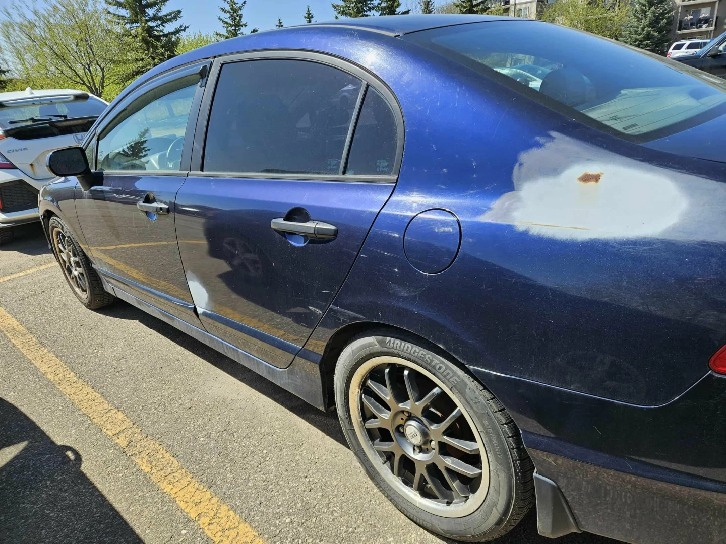 Blue Honda Civic Sedan - photo 3