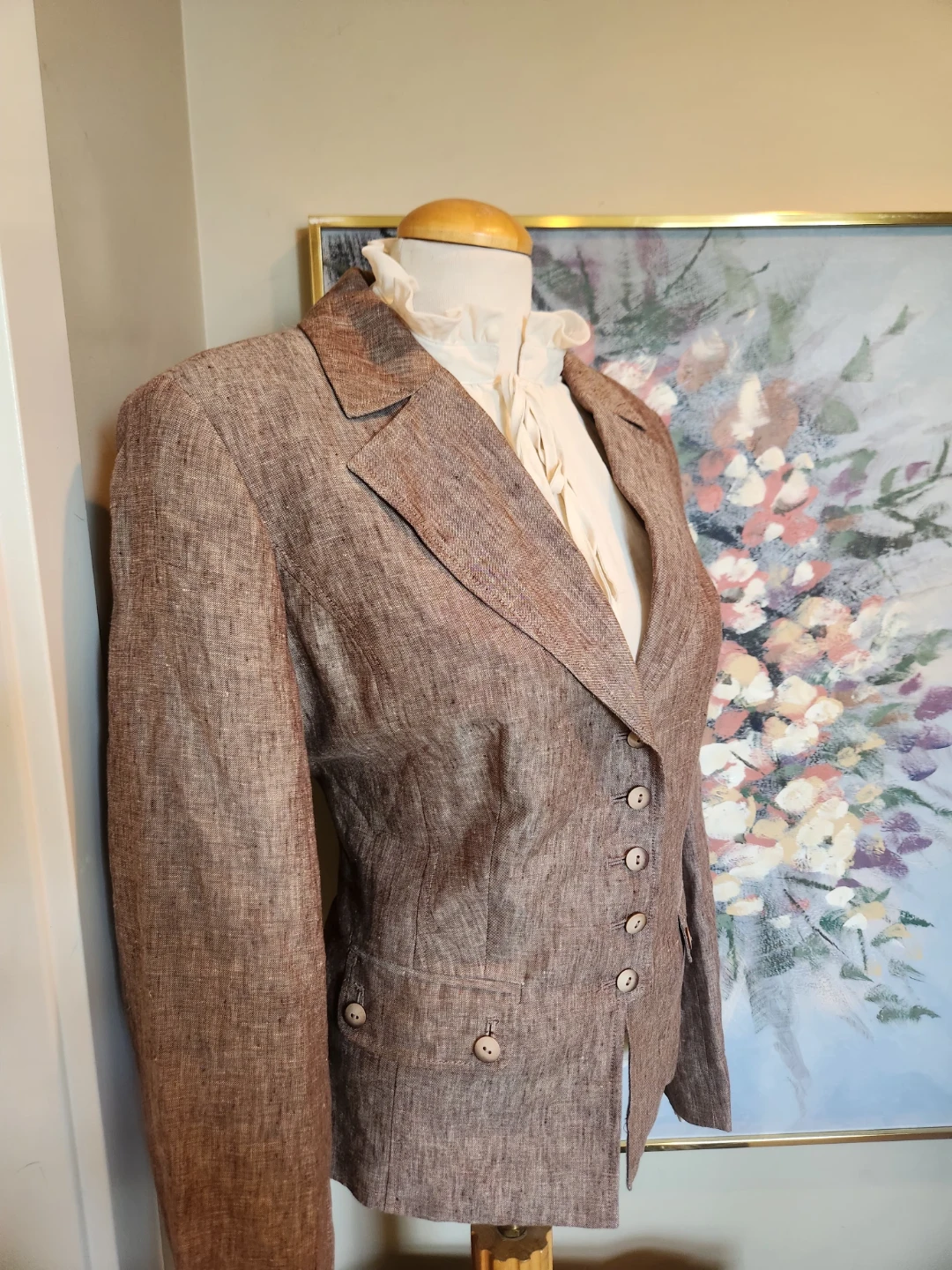 LIKE NEW Women's size 16 Linen Blazer - photo 3
