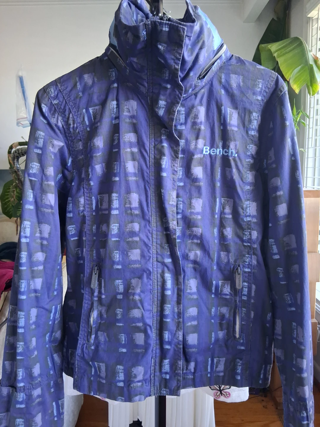 Bench. Women's Jacket - Blue Patterned, Size L