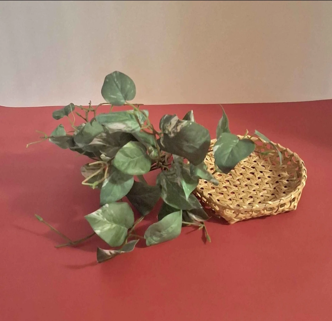 Artificial Plant in a Wicker Basket - photo 2