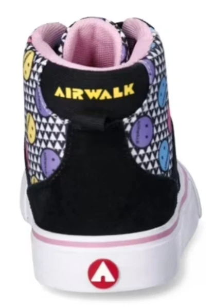 Airwalk Black Smiley Face High Top Sneakers  NEW - photo 2