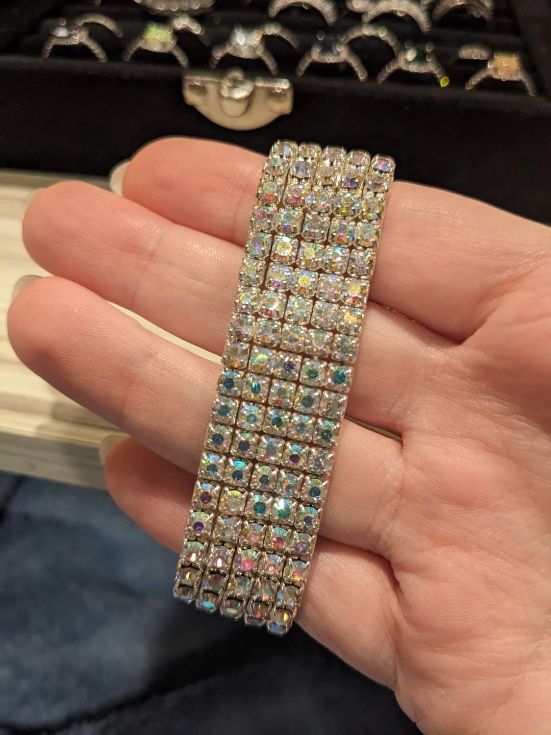 Sparkly Rhinestone Stretch Bracelet - photo 2