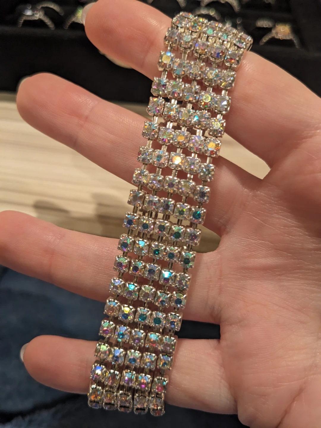 Sparkly Rhinestone Stretch Bracelet - photo 3