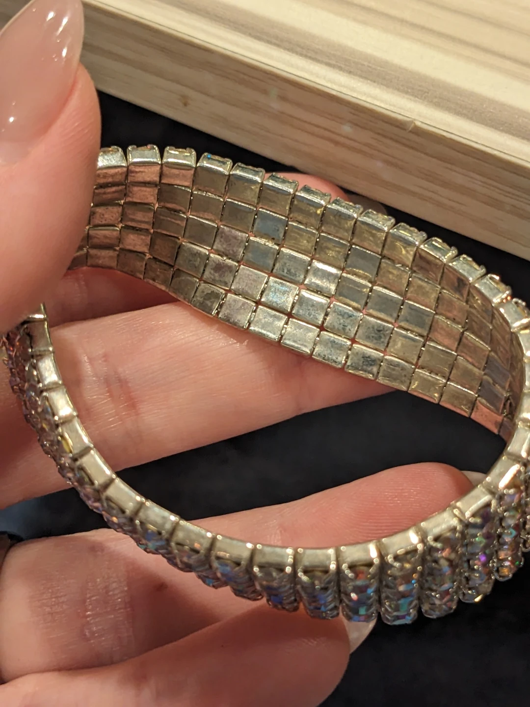 Sparkly Rhinestone Stretch Bracelet - photo 4