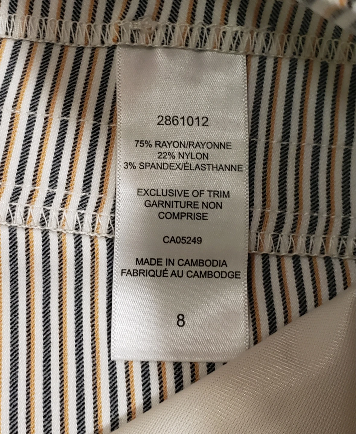 Brand new S.C.& CO Striped Pull On Pants Size 8 - photo 3