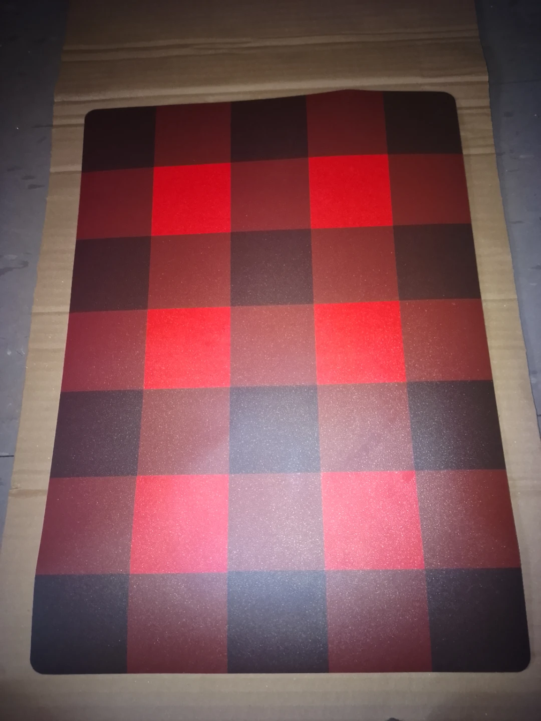 Set of 5 Red and Black Buffalo Plaid Placemat