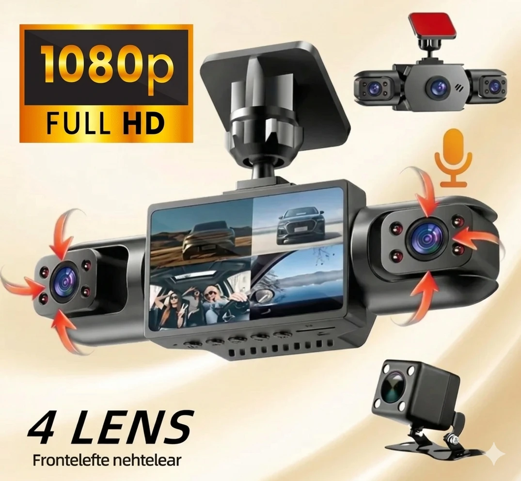4 Channel 1080p Full HD Dash Cam