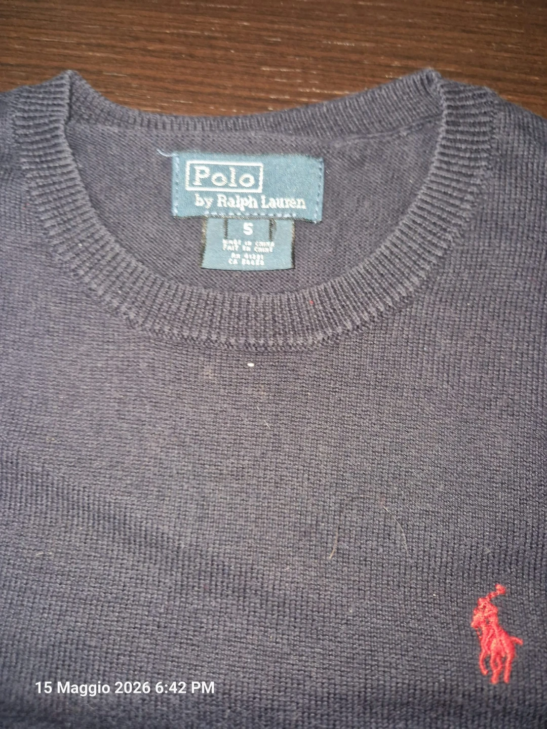 Blue Polo Ralph Lauren Boys Crewneck Sweater Size 5 - photo 3