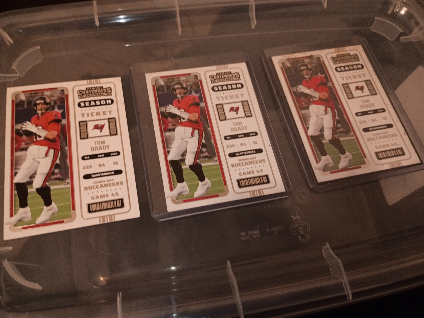 Lot of 5 NFL Football Trading Cards - Tom Brady - photo 3