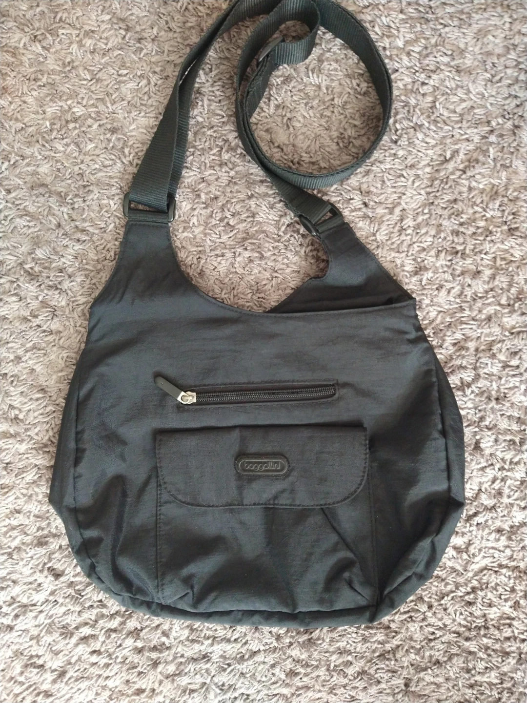 Baggallini Black Crossbody Multi Pocket Crossover Shoulder Bag - photo 5