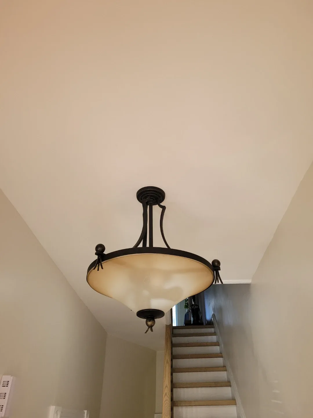 Brown & Cream Pendant Light Fixture