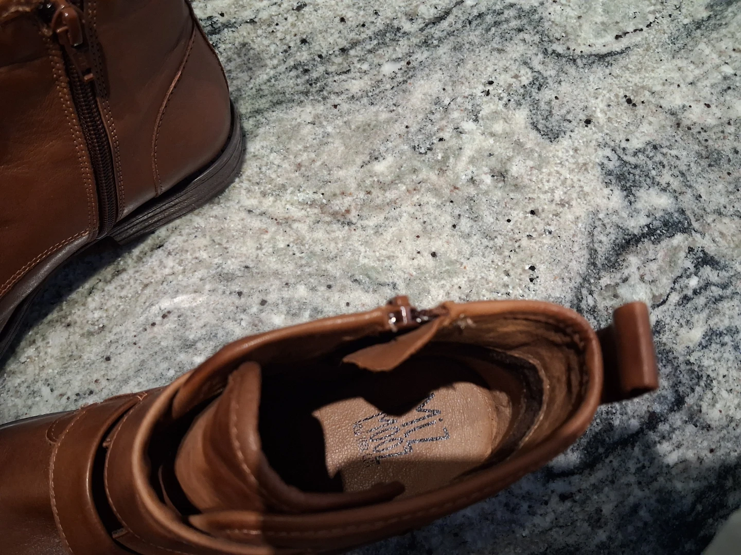 Miz Mooz Brown Leather Buckle Ankle Boots - photo 4