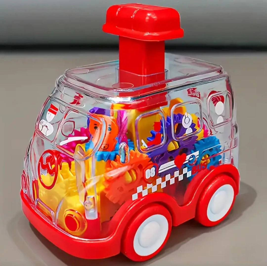 Transparent Gear Bus Toy