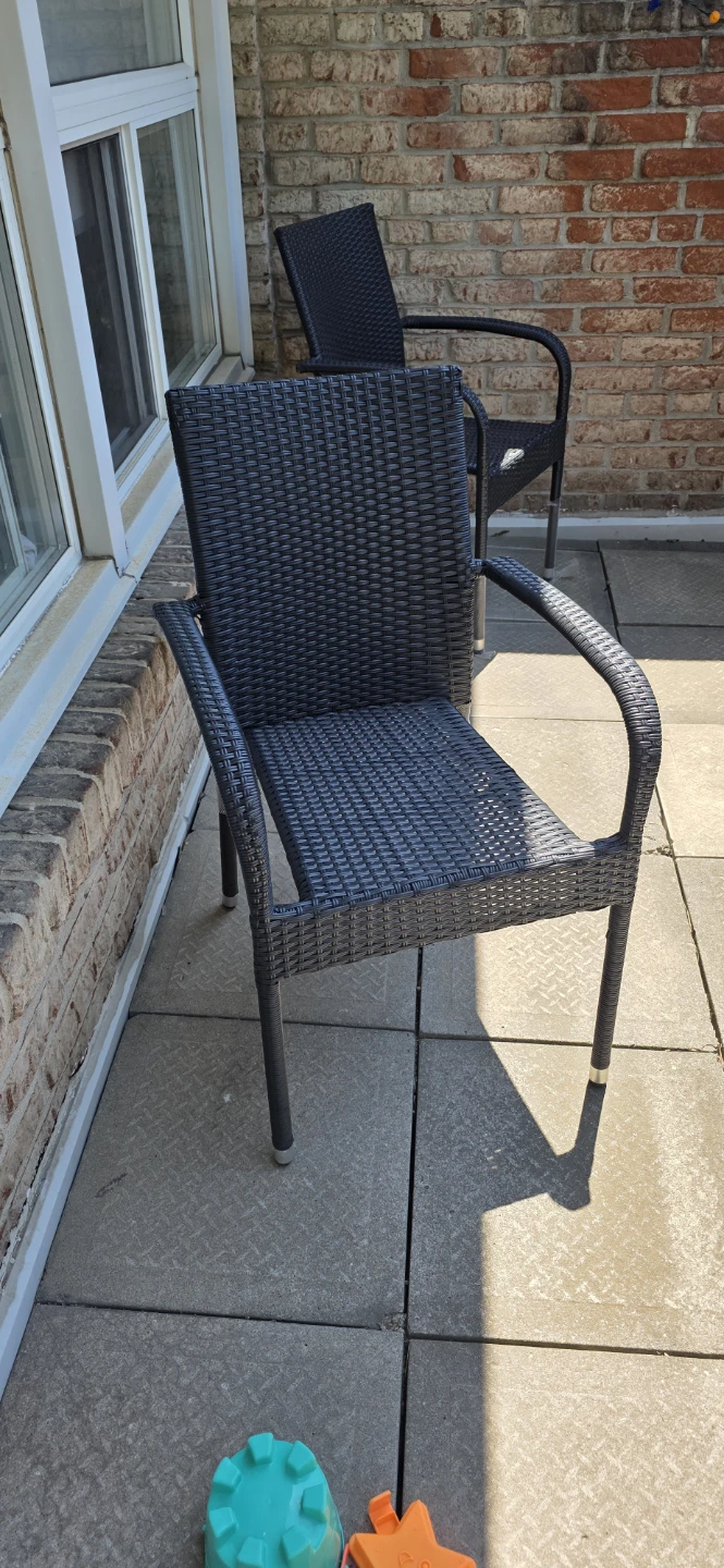 Black Wicker Outdoor Chair