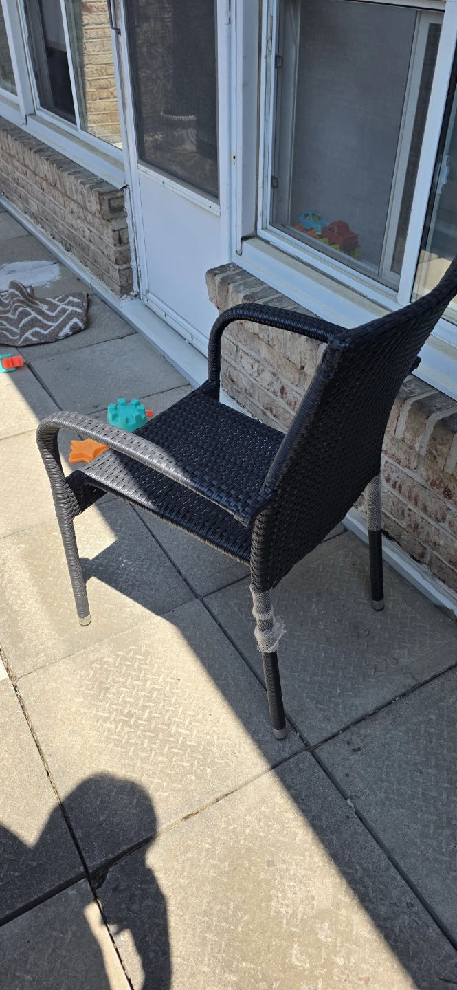Black Wicker Outdoor Chair - photo 5