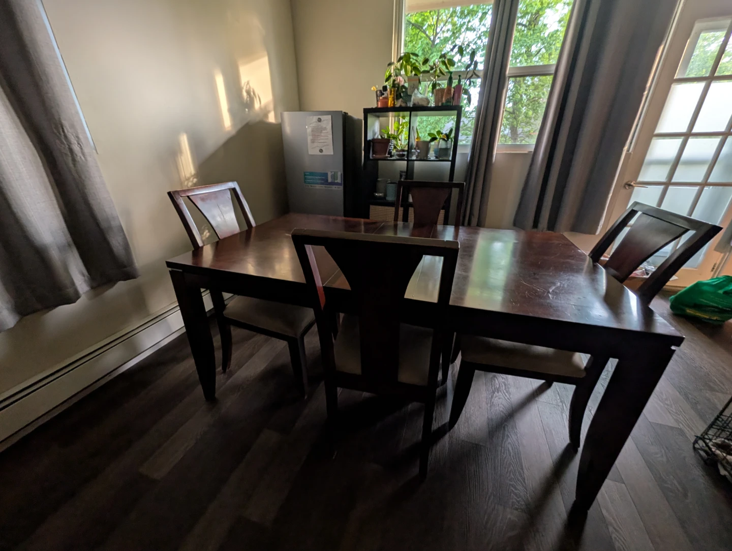 Wooden Dining Table and Chairs Set