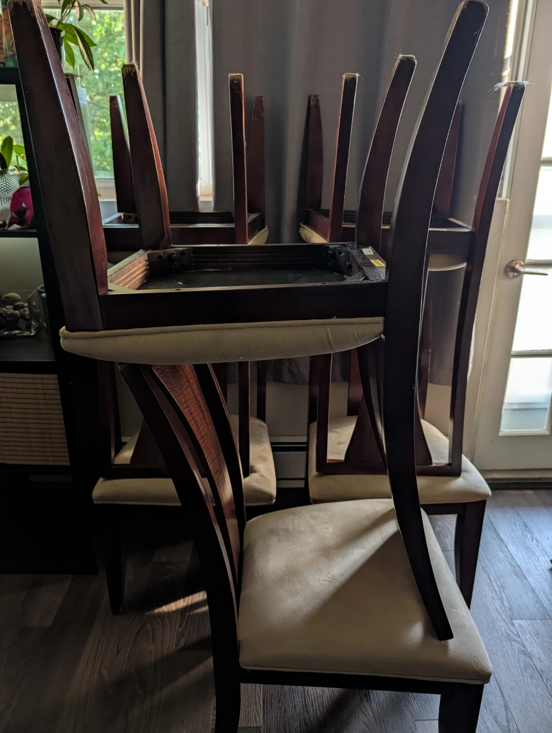 Wooden Dining Table and Chairs Set - photo 5
