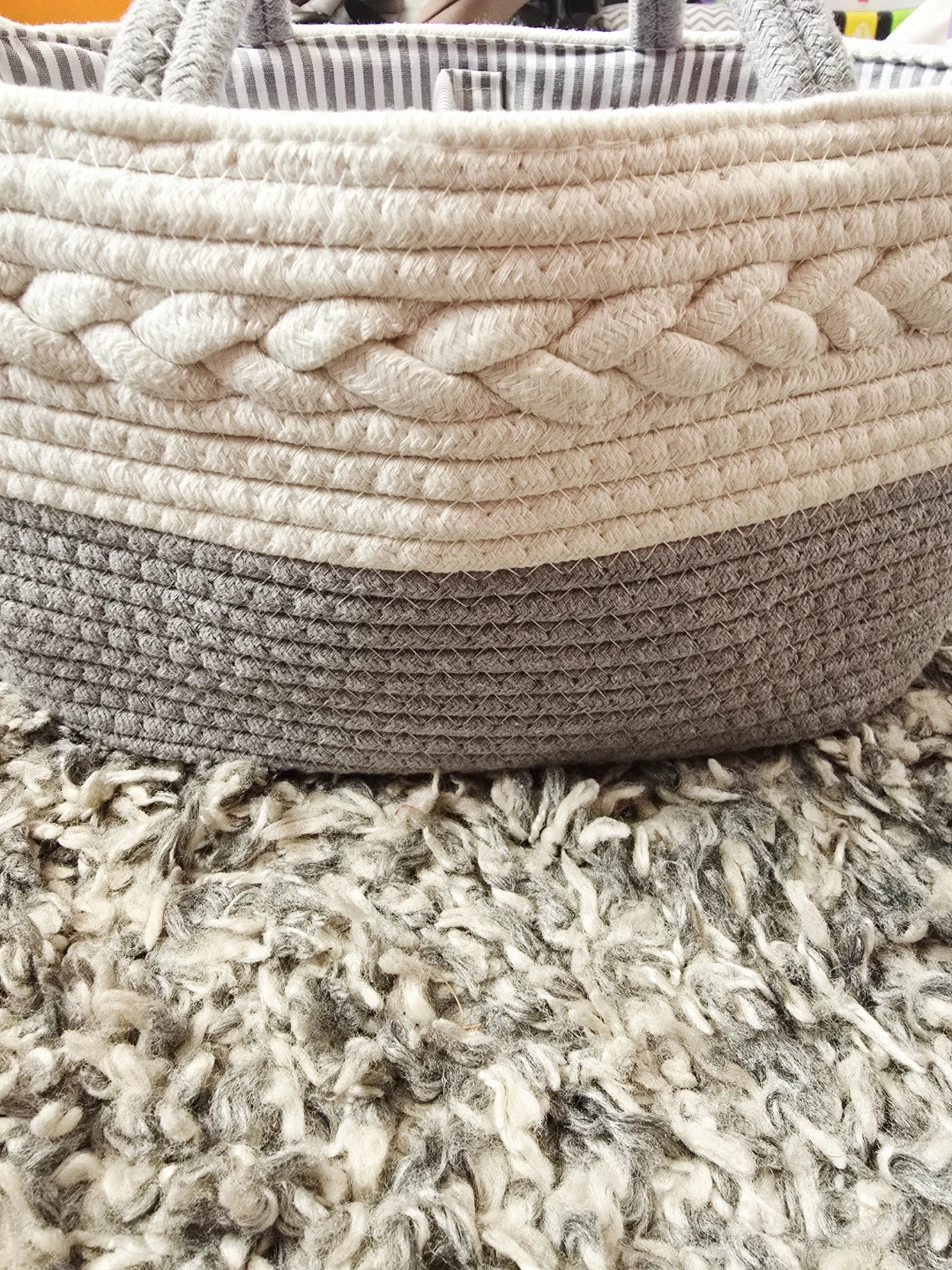 Woven Storage Basket with Handles - photo 3