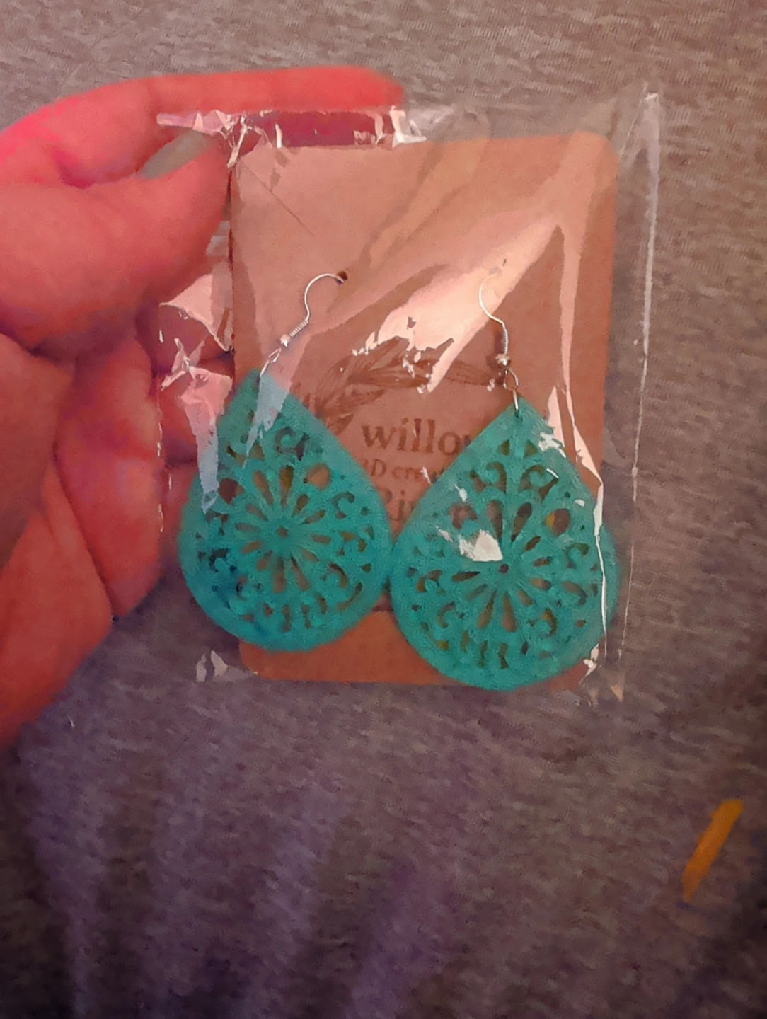 Willow and River 3D Creations Teardrop Earrings