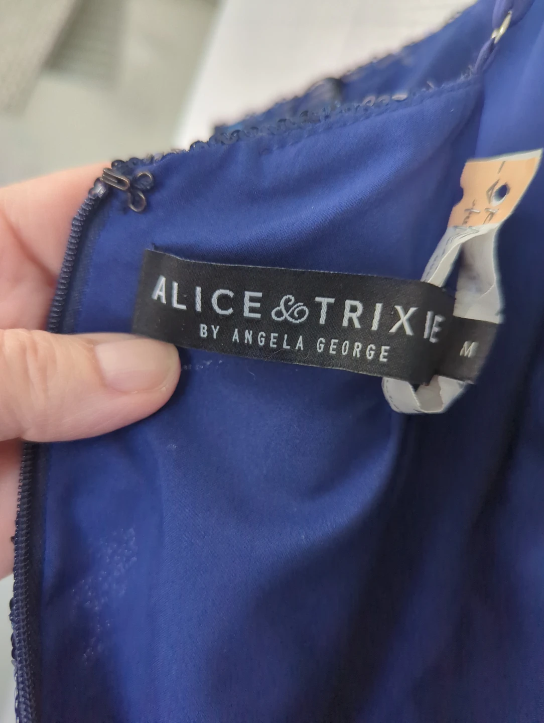 Alice & Trixie Sequined Camisole Top - Blue - Size M - photo 2