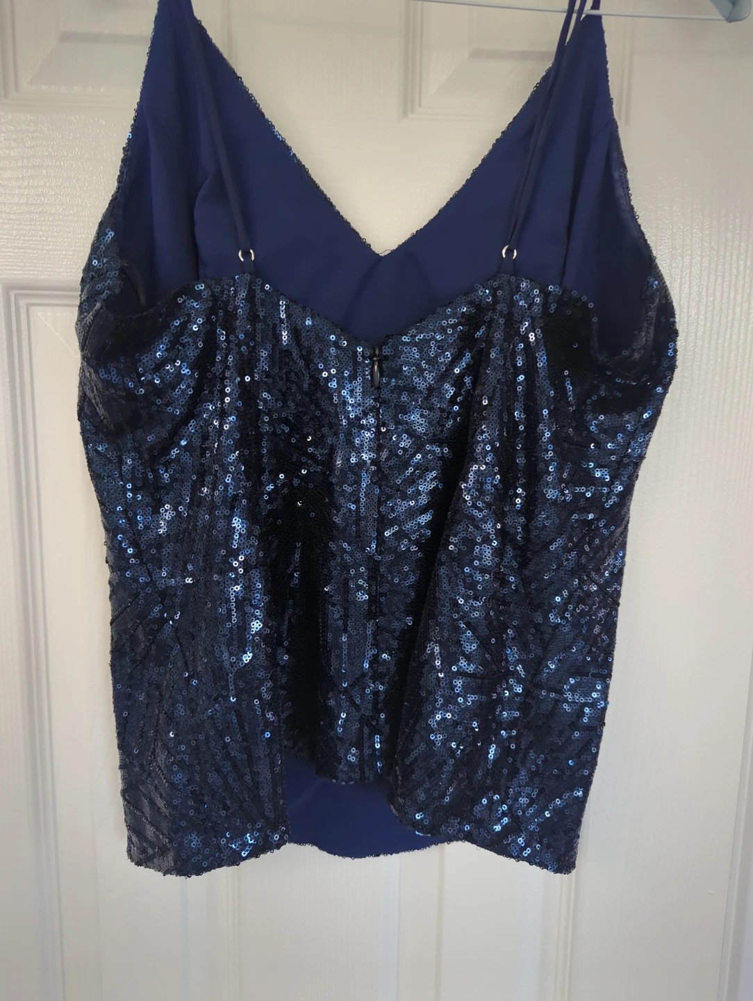 Alice & Trixie Sequined Camisole Top - Blue - Size M - photo 3