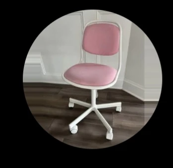 Pink Swivel Office Chair
