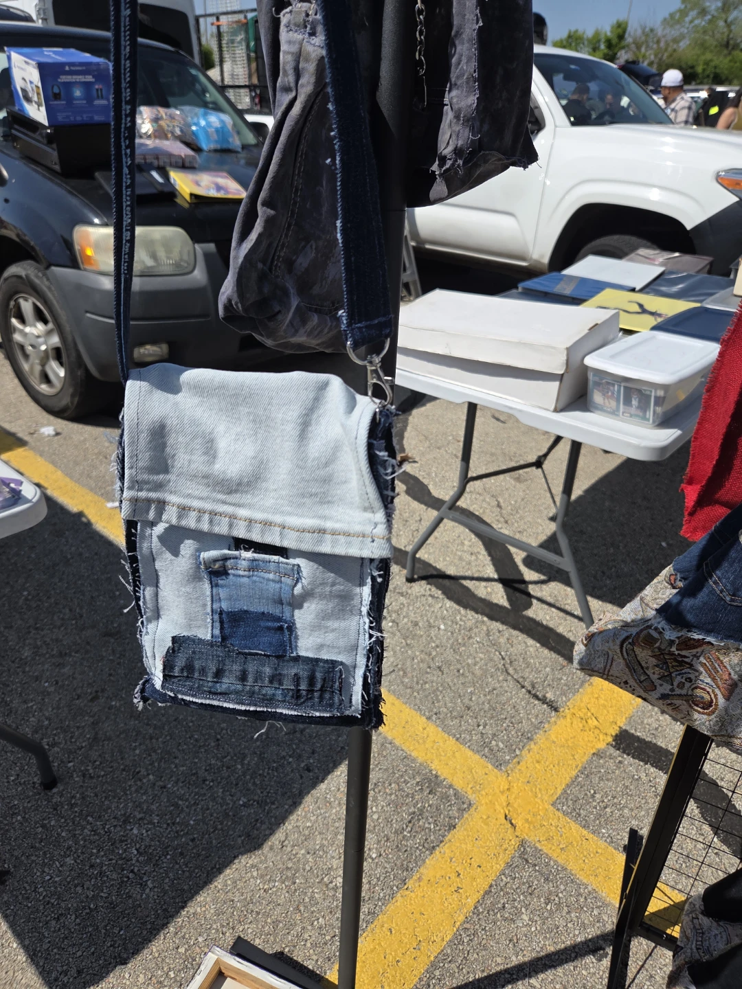 Handmade Denim Patchwork Crossbody