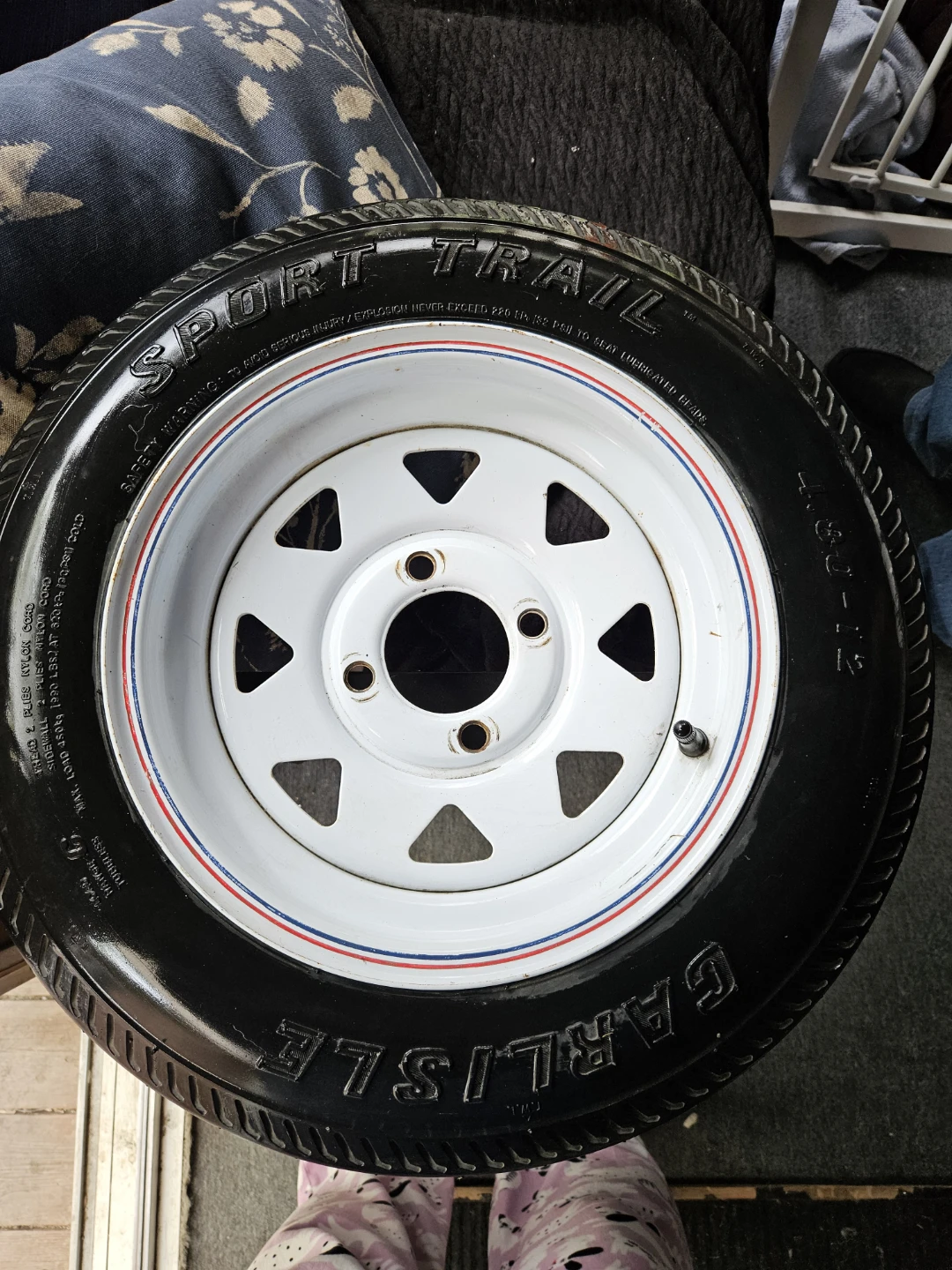 Carlisle Sport Trail Tire with White Rim