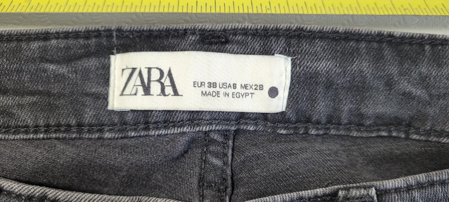 ZARA Pearl Black Jeans US 6 - photo 4