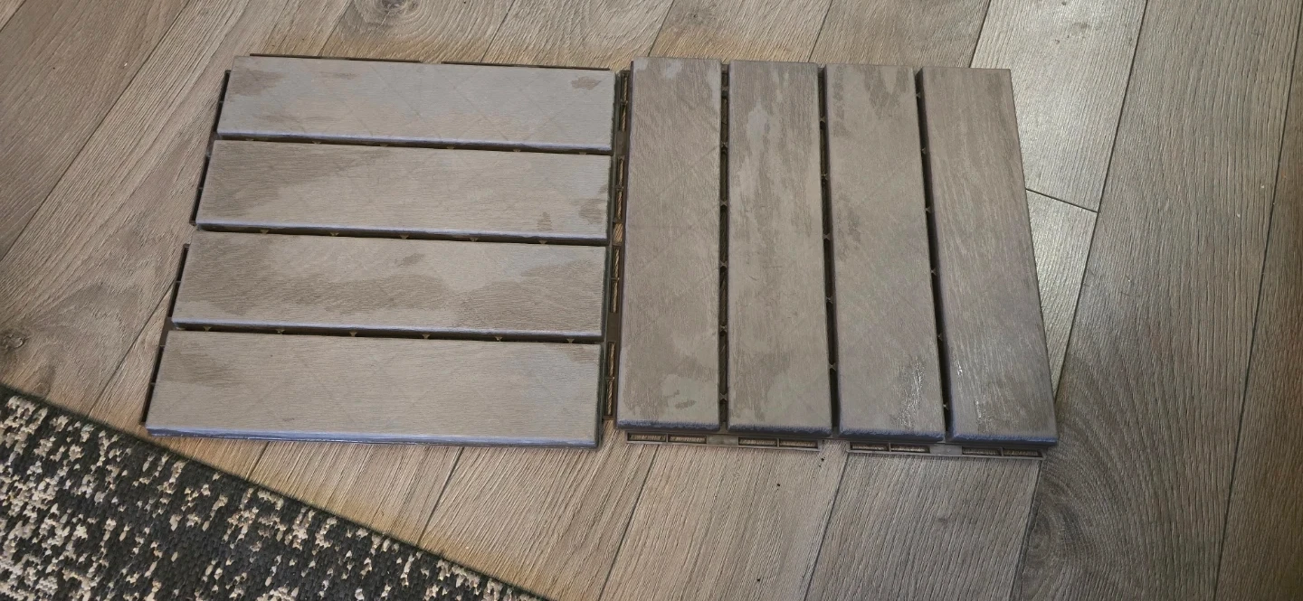 IKEA RUNNEN Outdoor Decking Tiles (Dark Gray)