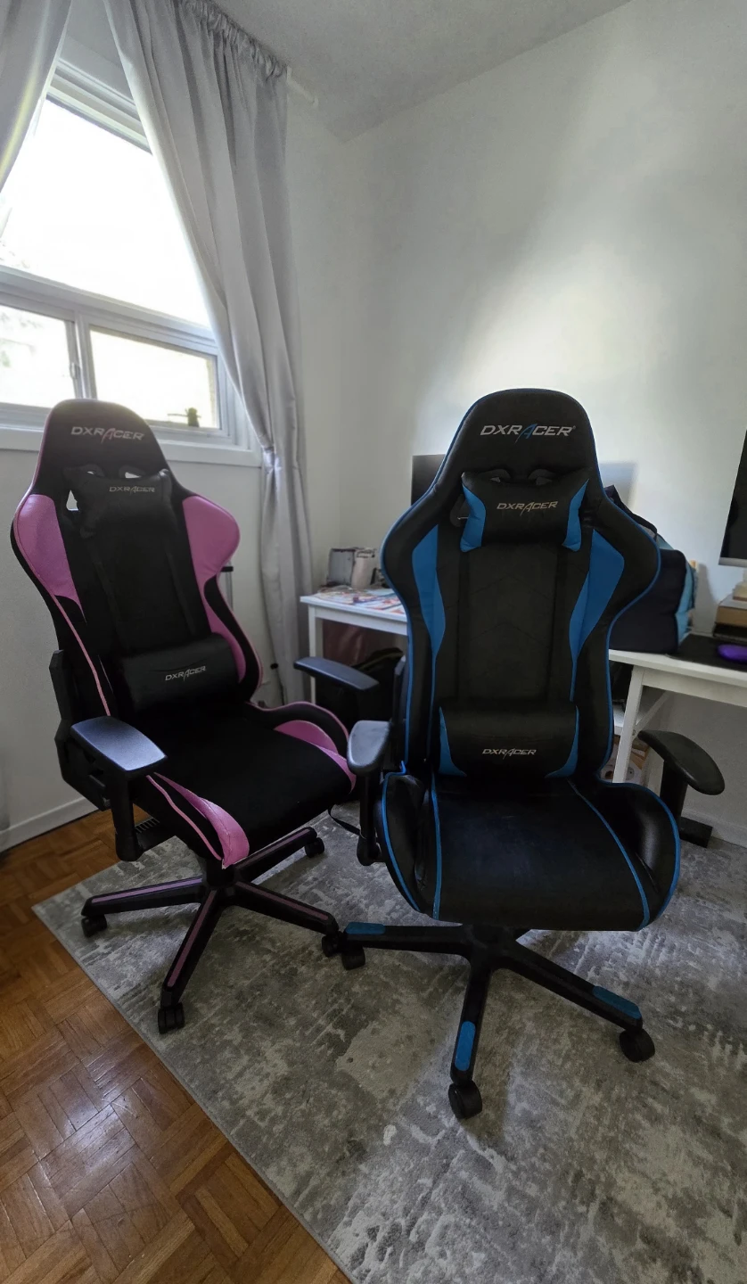 DXRacer Gaming Chairs - Blue and Pink - photo 2