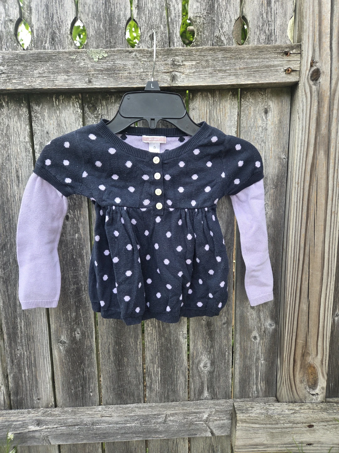Old Navy Girls' Polka Dot sweater - Size 3T
