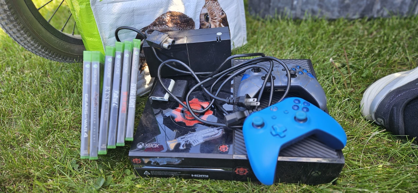 Xbox One Console with Games and Controllers