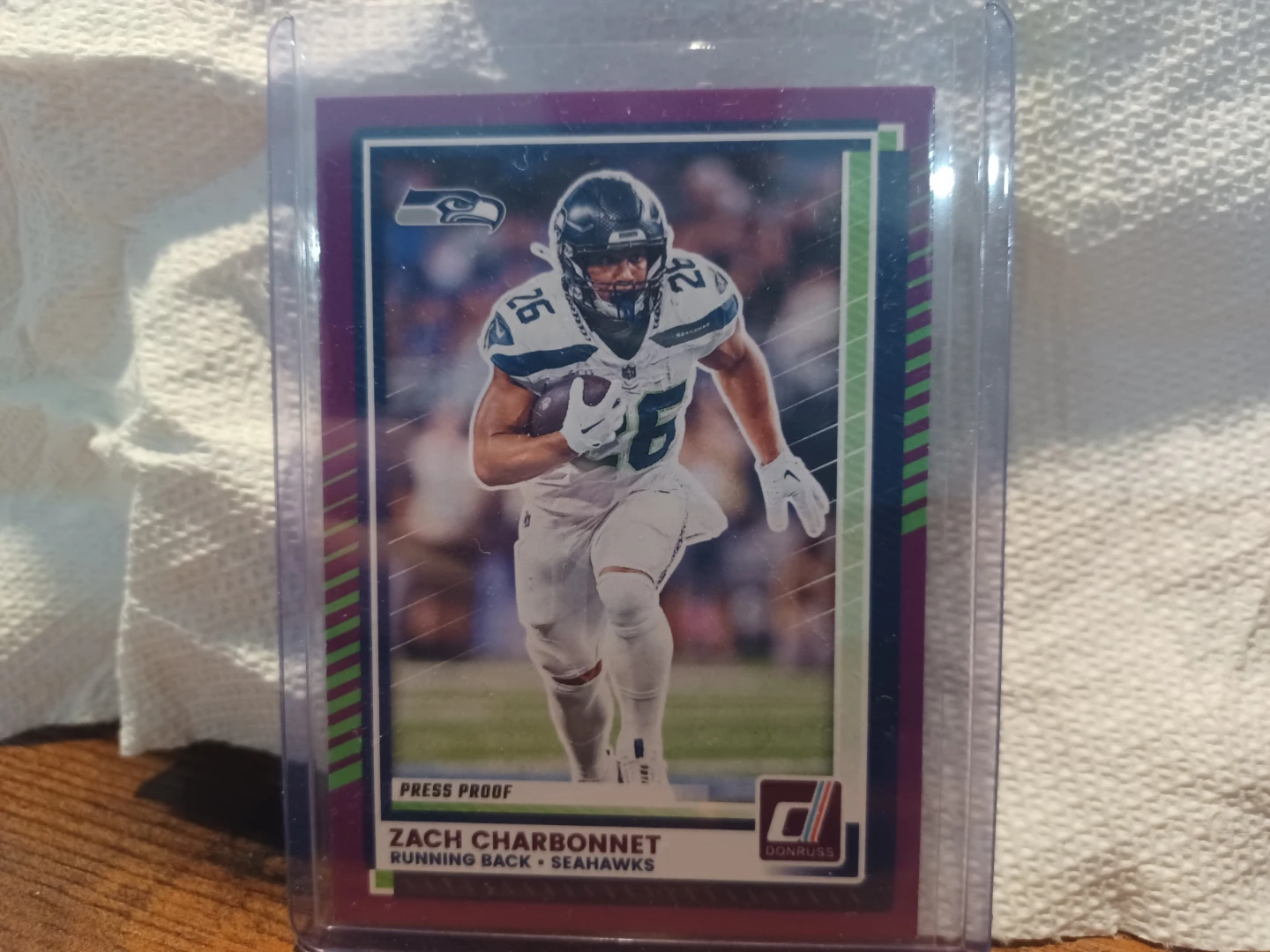 2022 Panini Donruss Press Proof Zach Charbonnet