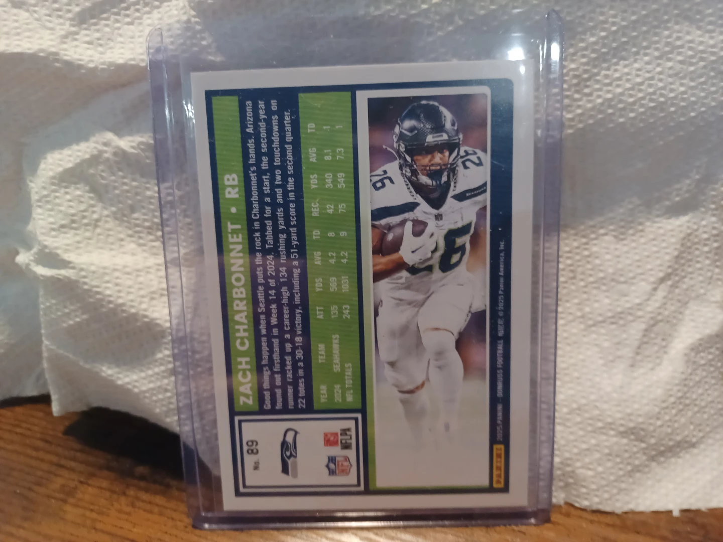 2022 Panini Donruss Press Proof Zach Charbonnet - photo 2