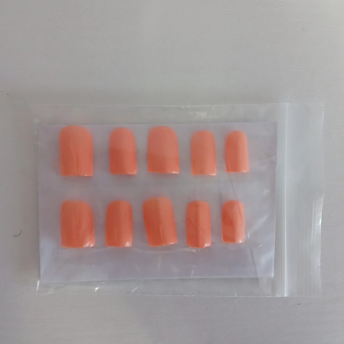 Orange/ peach False Nails