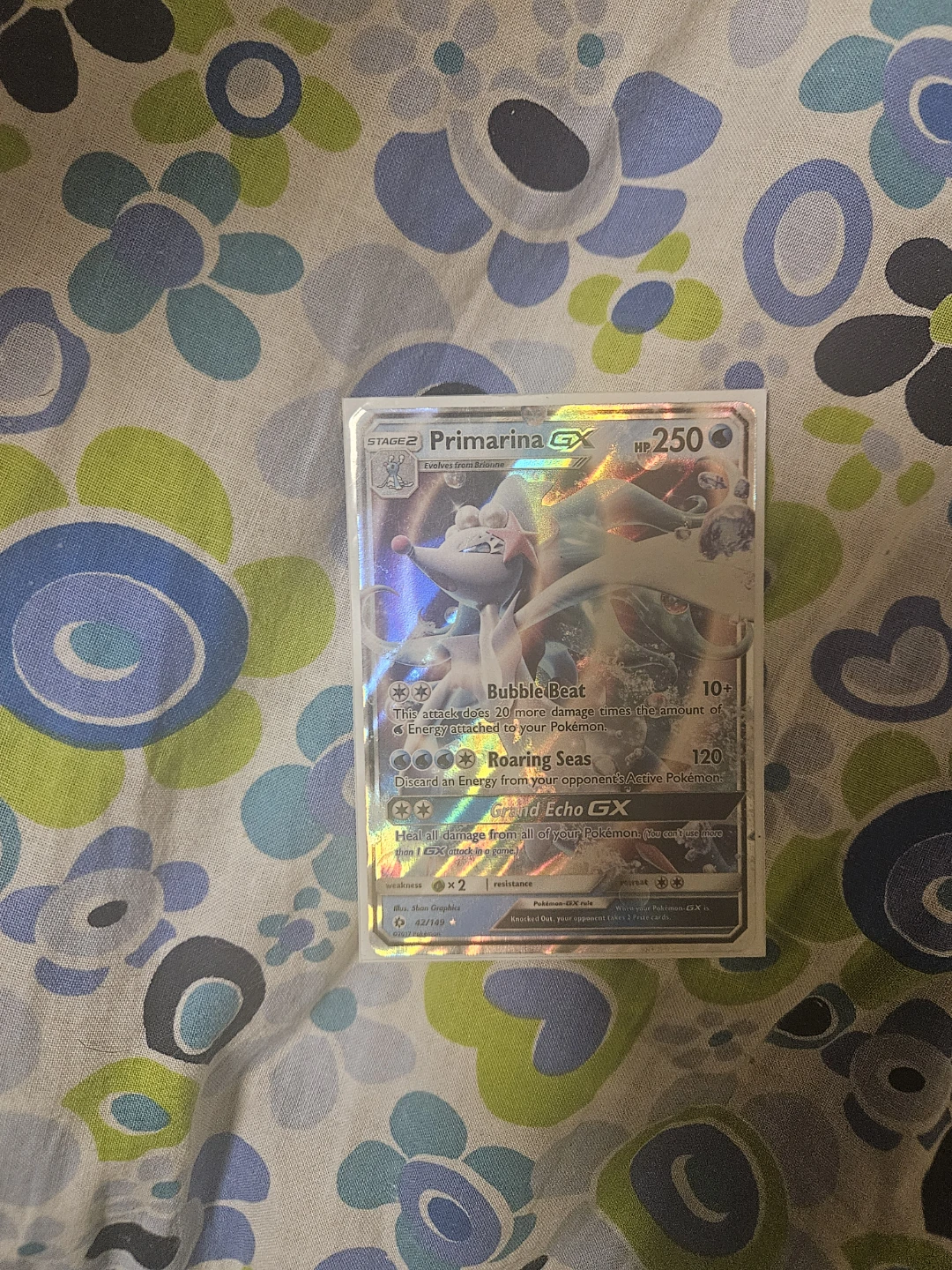Primarina GX Pokemon Card