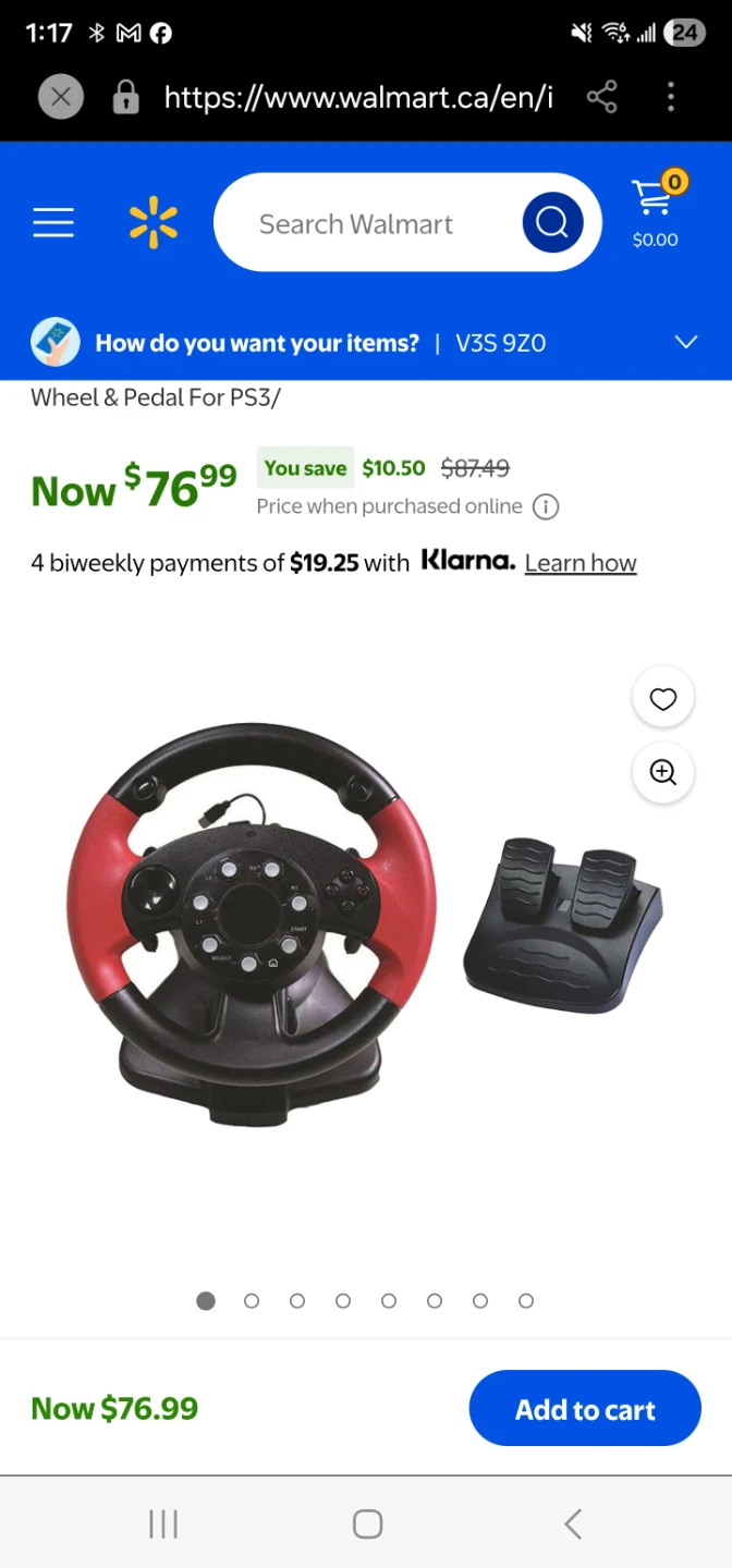 Playstation Racing Steering Wheel