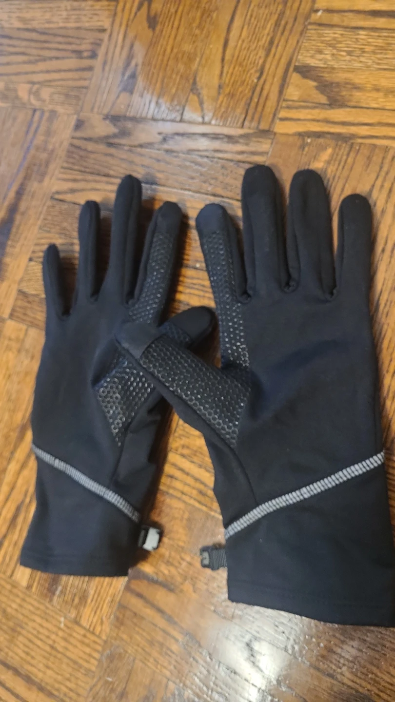 Black Athletic Gloves with Clip