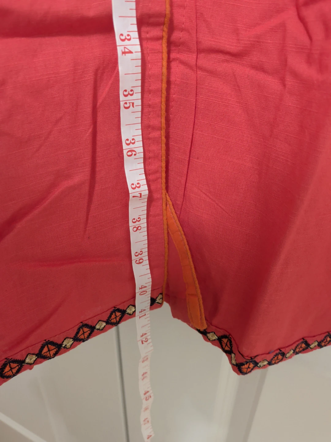Coral Embroidered Kurti - photo 3
