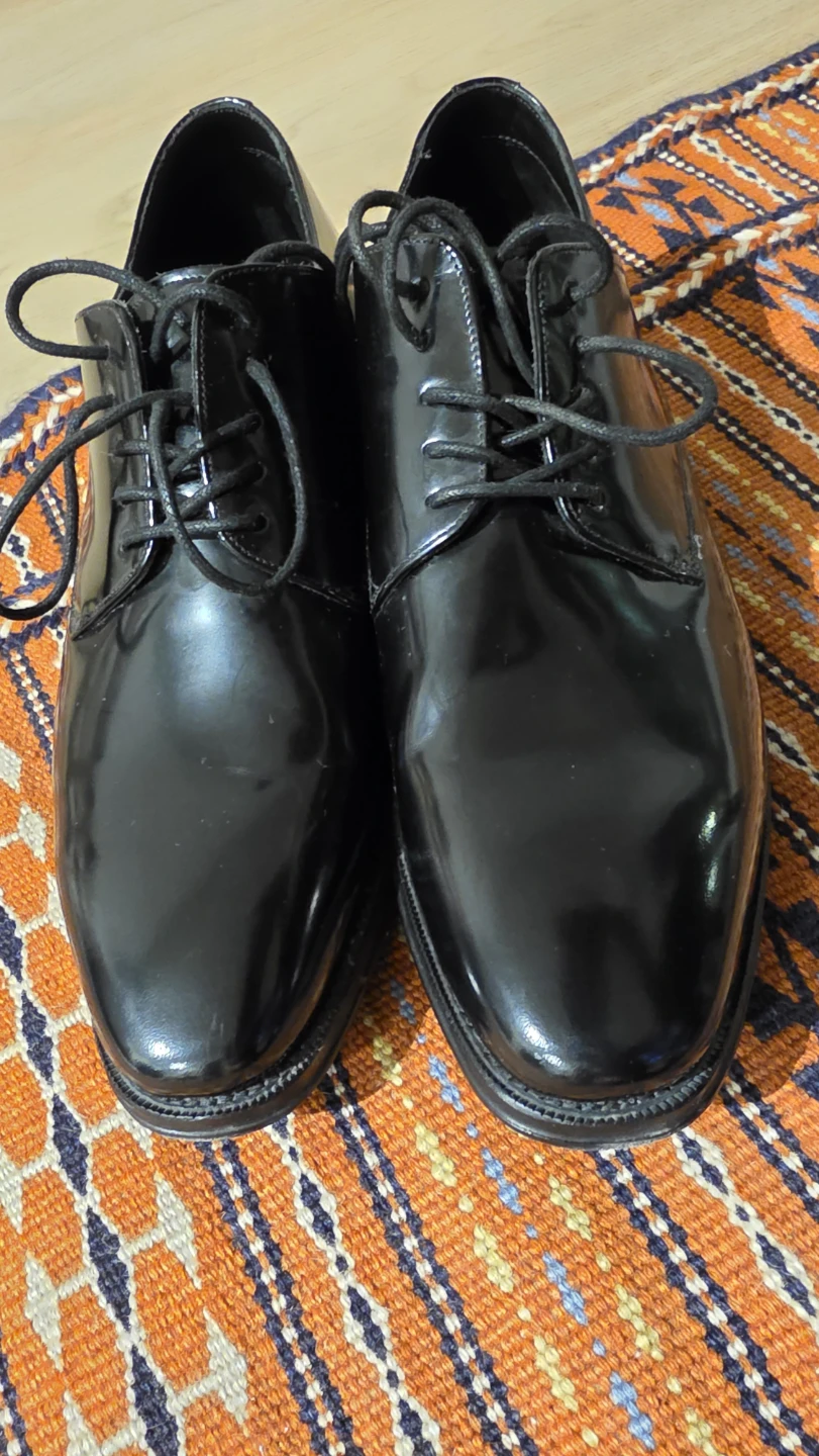 Black Patent Leather Dress Shoes - US Size 10 - photo 2