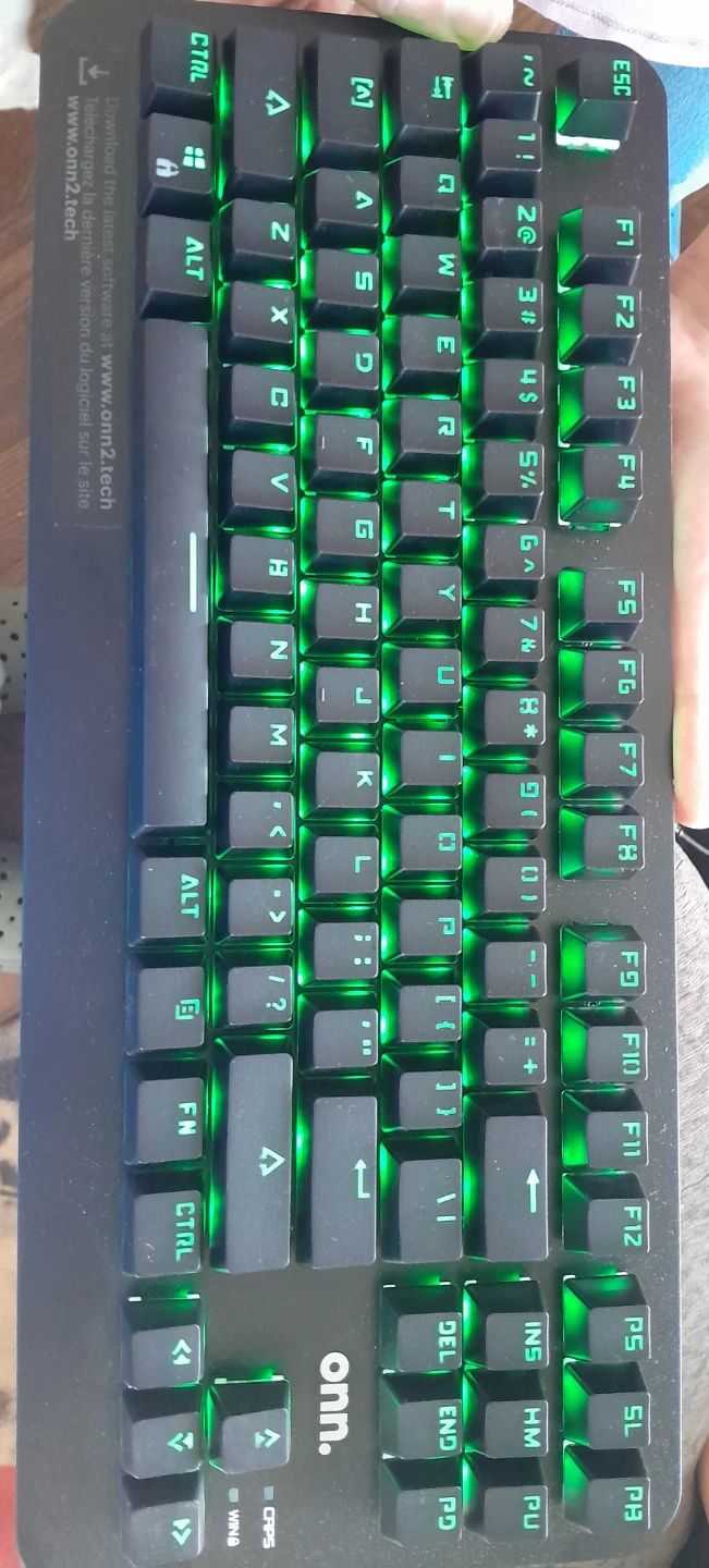 New open box Onn. RGB Mechanical Gaming Keyboard (TKL) - photo 2
